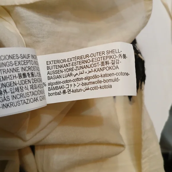 Zara Cream and Black Geometric Maxi Dress - Picture 5 of 7